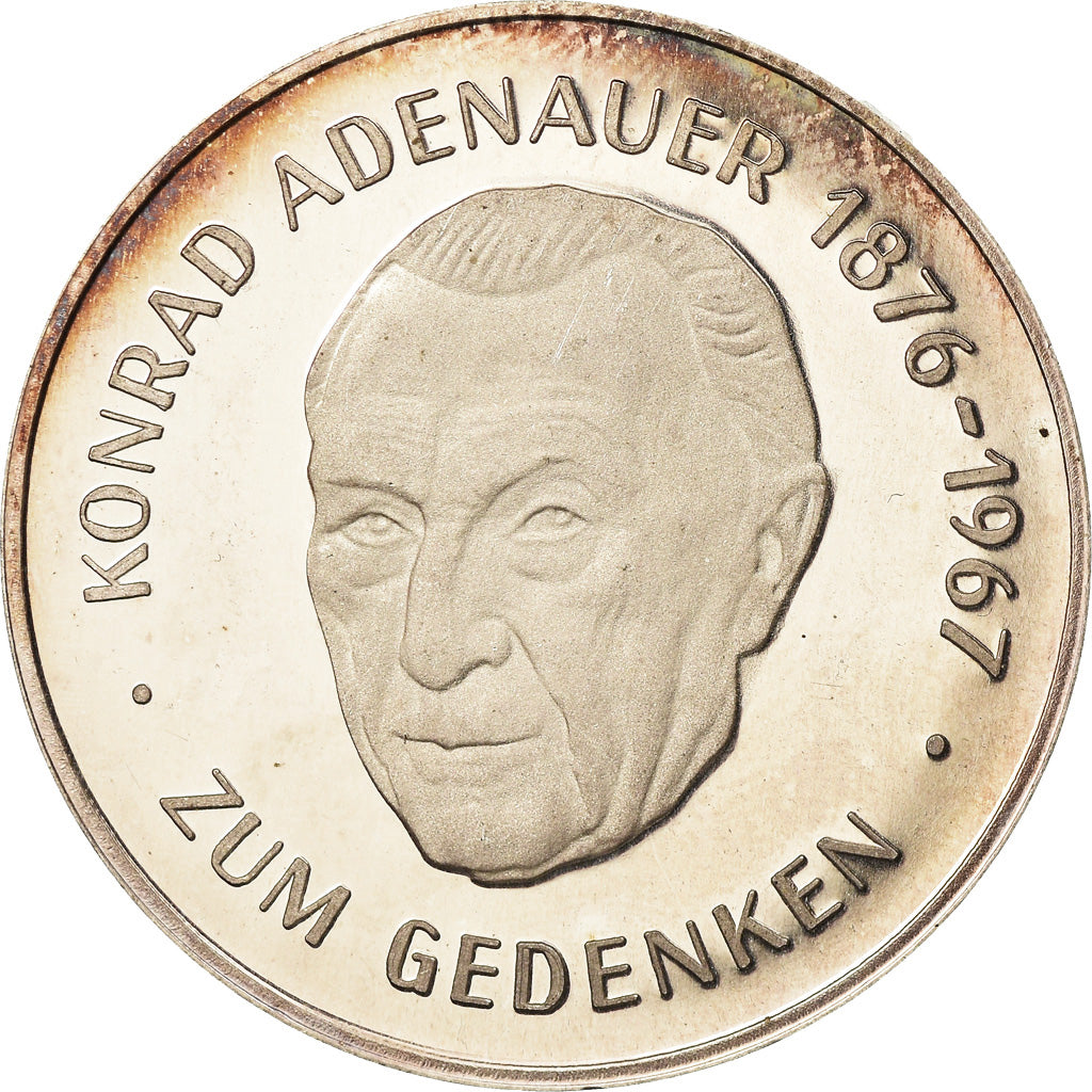Germania, medaglia, Konrad Adenauer, Zum Gedenken, 1967, SPL, Argento
