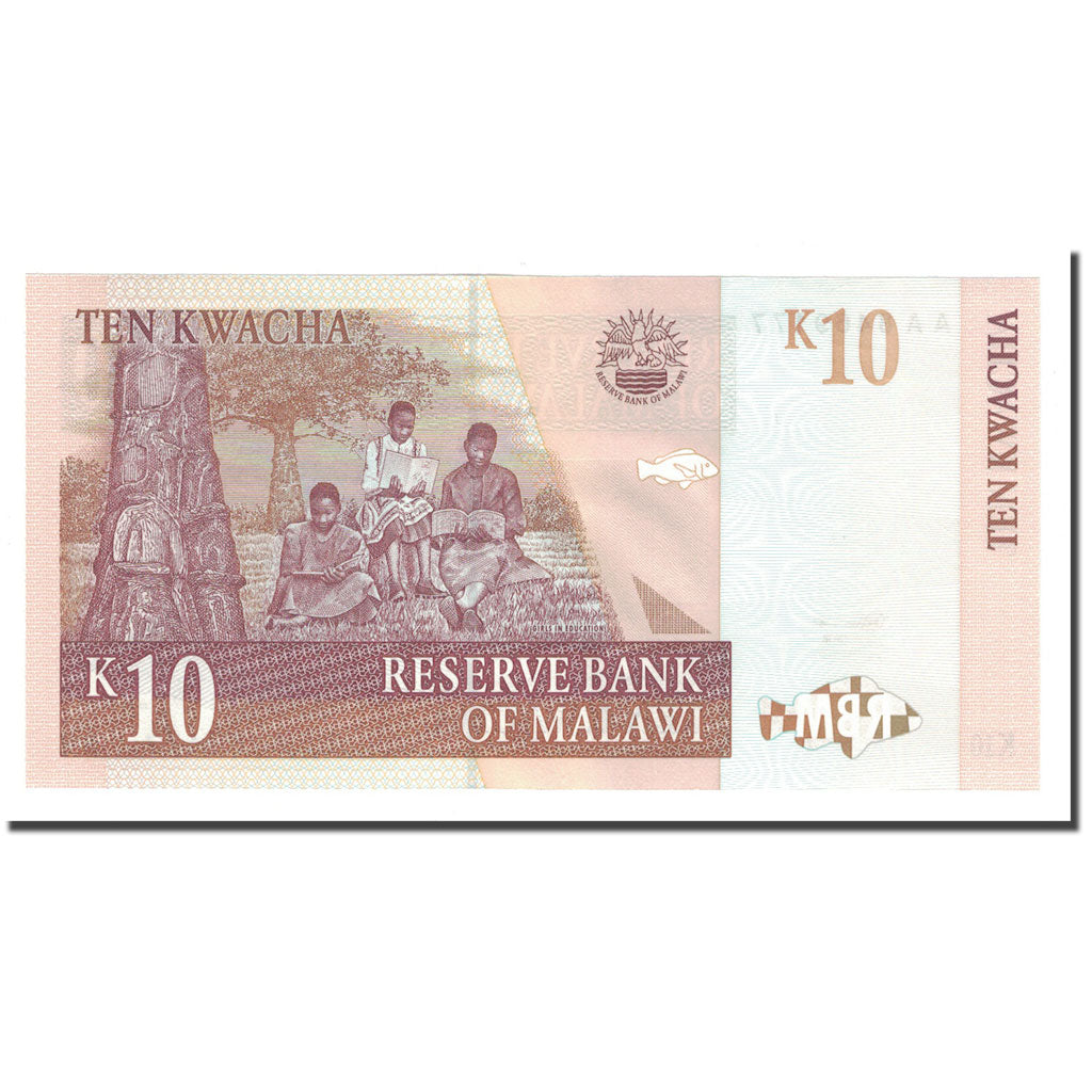 Banknote, Malawi, 10 Kwacha, 1997, 1997-07-01, KM:37, UNC(60-62)