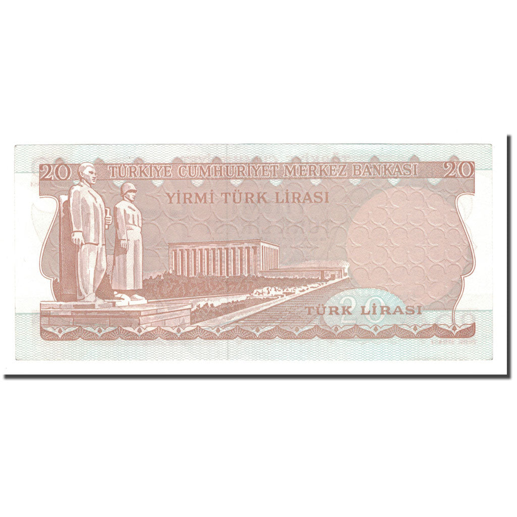 Banknote, Turkey, 20 Lira, 1970, 1970-01-14, KM:187b, UNC(64)