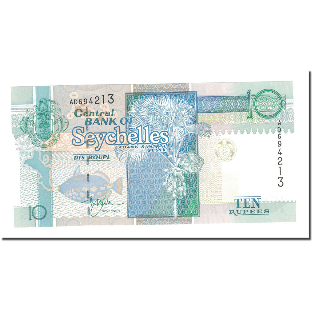 Banconote, Seychelles, 10 Rupees, KM:36a, FDS