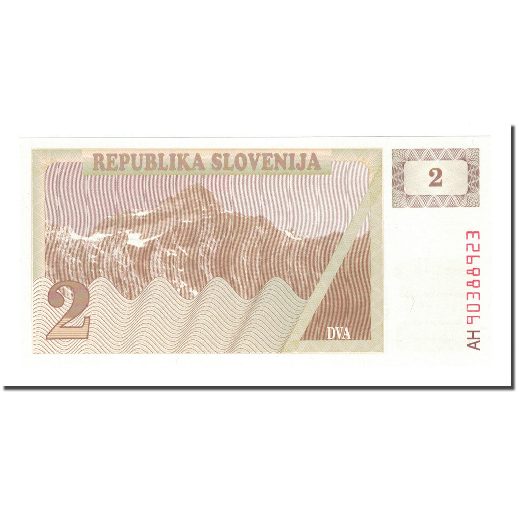 Banknote, Slovenia, 2 (Tolarjev), KM:2a, UNC(65-70)