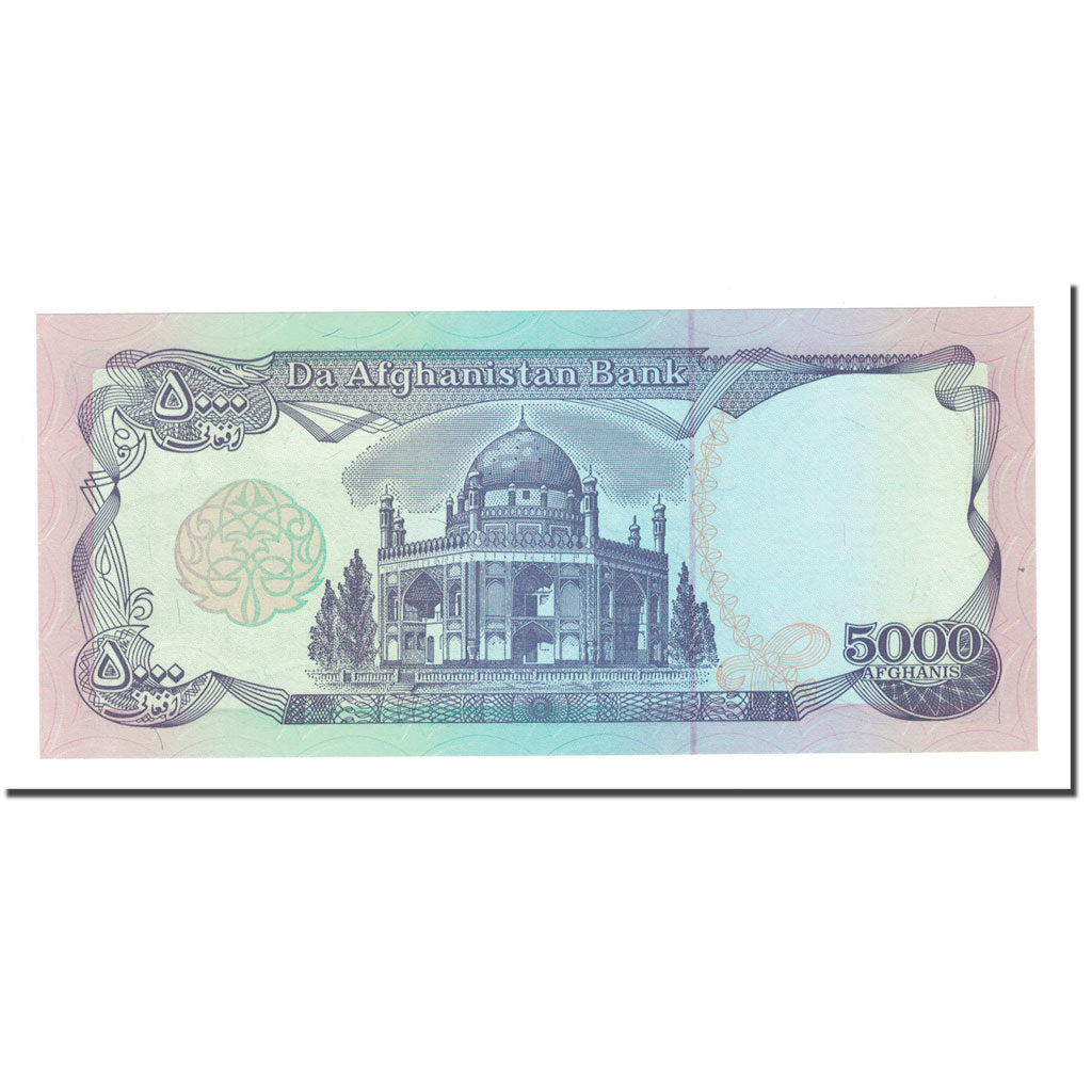 Banknote, Afghanistan, 5000 Afghanis, SH1372 (1993), KM:62, UNC(65-70)