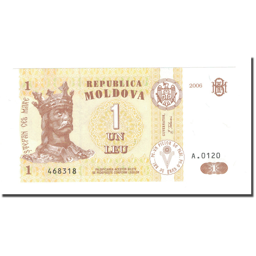 Billet, Moldova, 1 Leu, 2006, KM:8h, NEUF