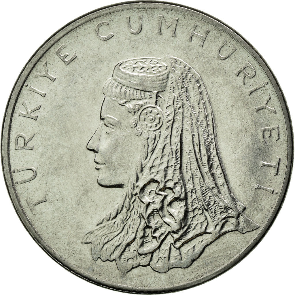 Coin, Turkey, 50 Kurus, 1975, AU(55-58), Stainless Steel, KM:899