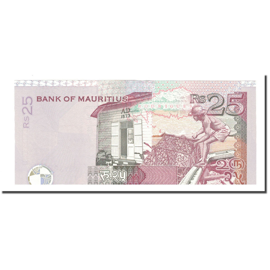 Billet, Mauritius, 25 Rupees, KM:49a, NEUF