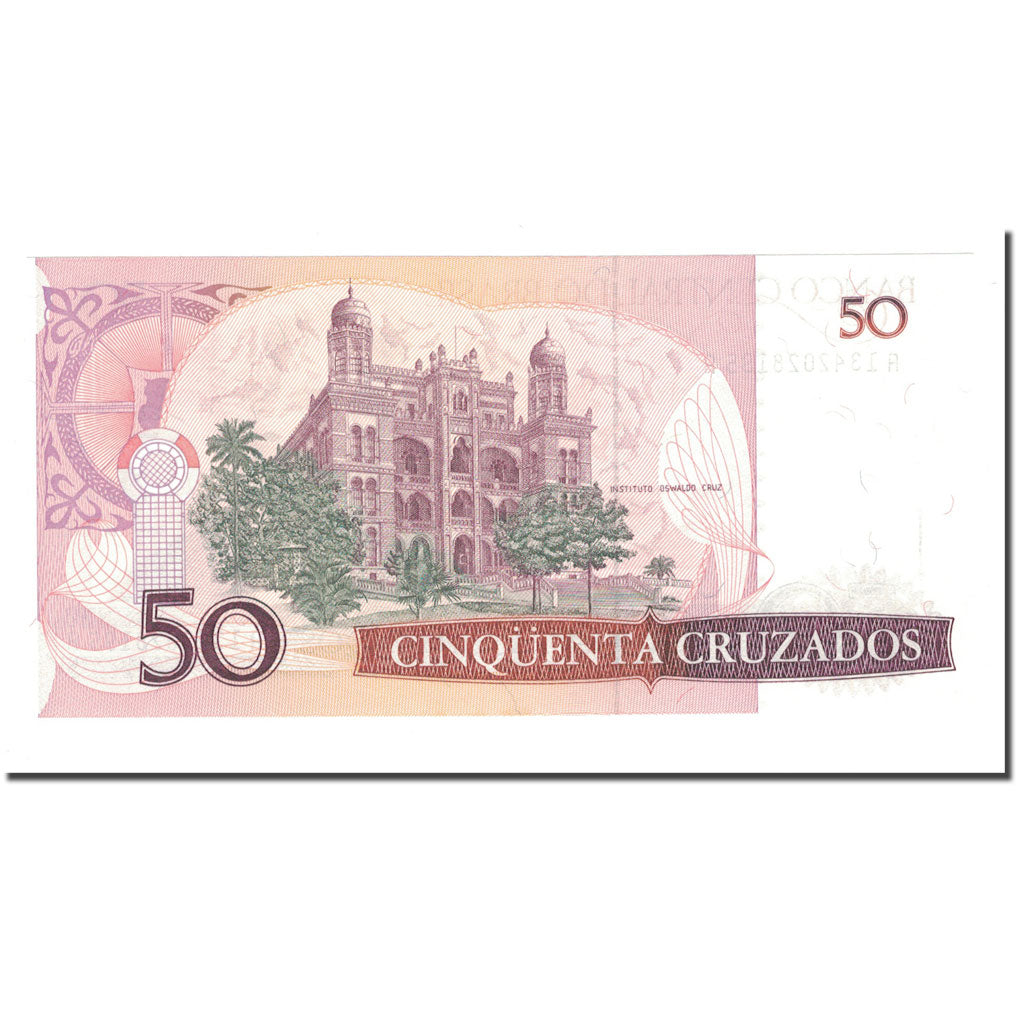 Banknote, Brazil, 50 Cruzados, KM:210b, UNC(65-70)