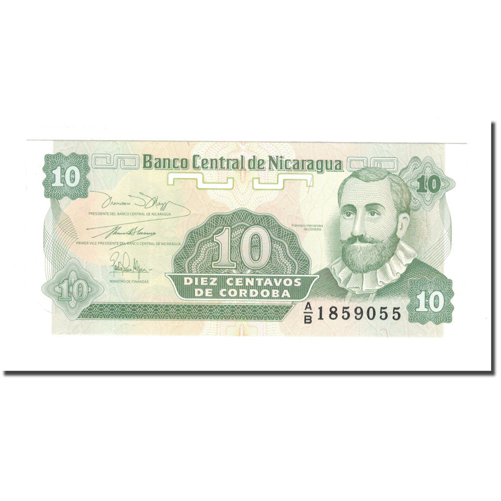 Nota, Nicarágua, 10 Centavos, KM:169a, UNC(65-70)