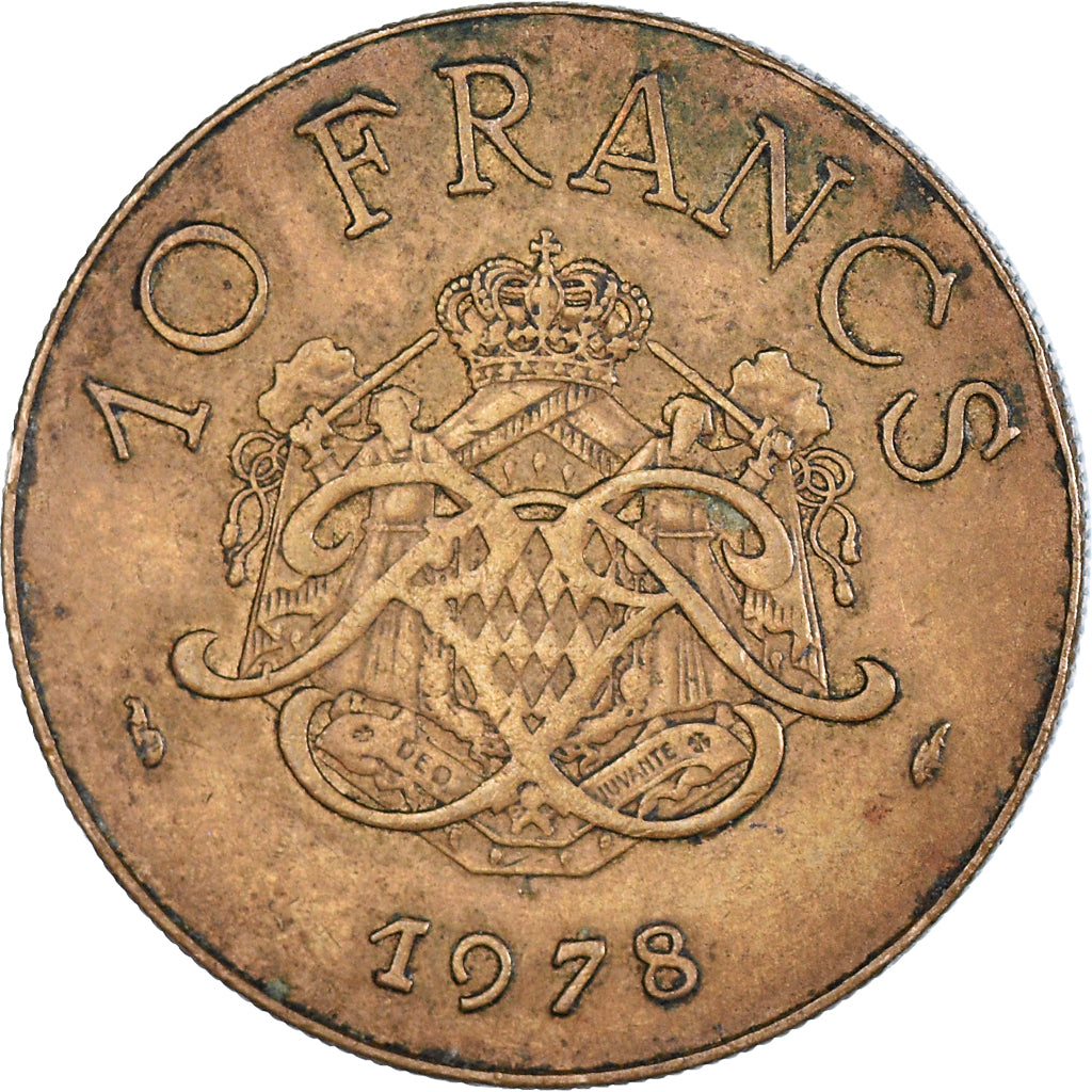 Moeda, Mónaco, 10 Francs, 1978