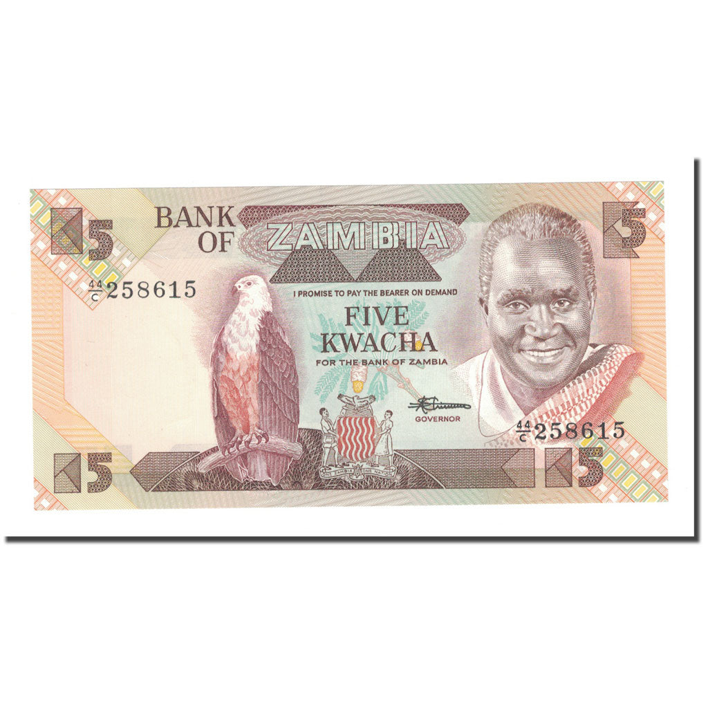 Banknote, Zambia, 5 Kwacha, KM:25d, UNC(65-70)