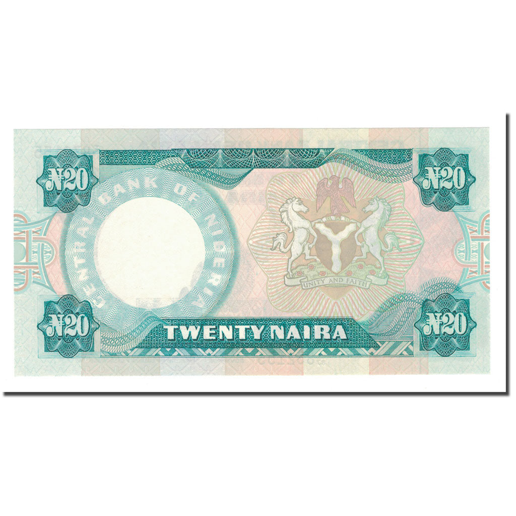 Banknote, Nigeria, 20 Naira, KM:26e, UNC(65-70)