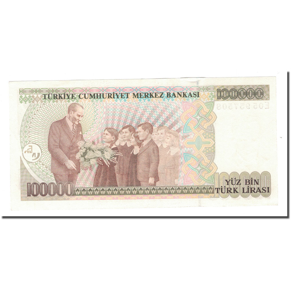 Banknote, Turkey, 100,000 Lira, 1970, 1970-01-14, KM:205, UNC(63)