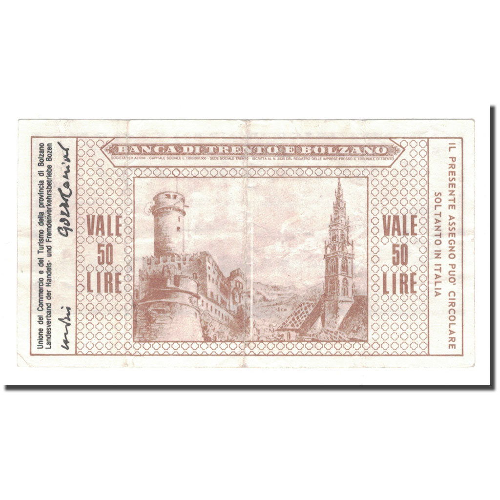 Nota, Itália, 50 Lire, 1977, 1977-07-20, VF(30-35)