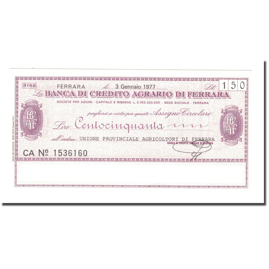 Banconote, Italia, 150 Lire, 1977, 1977-01-03, SPL+