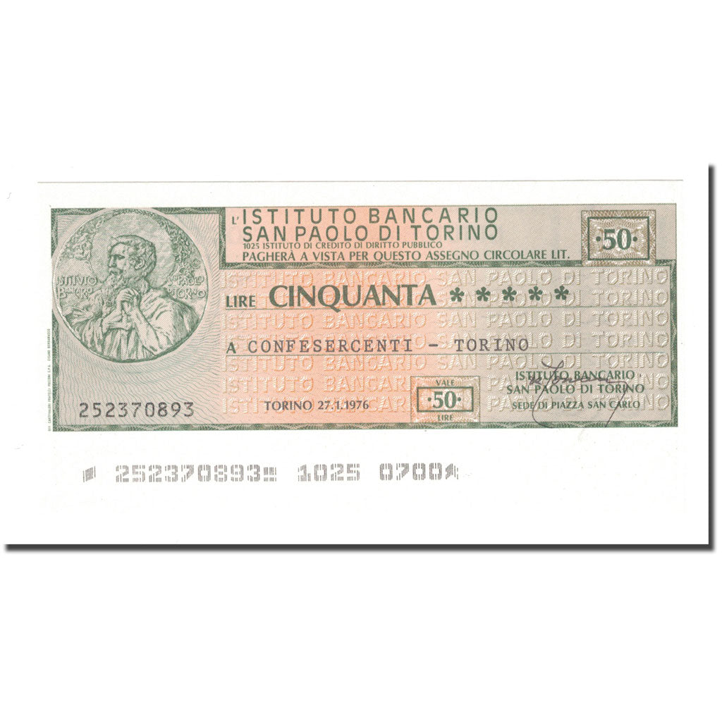 Nota, Itália, 50 Lire, 1976, 1976-01-27, UNC(65-70)