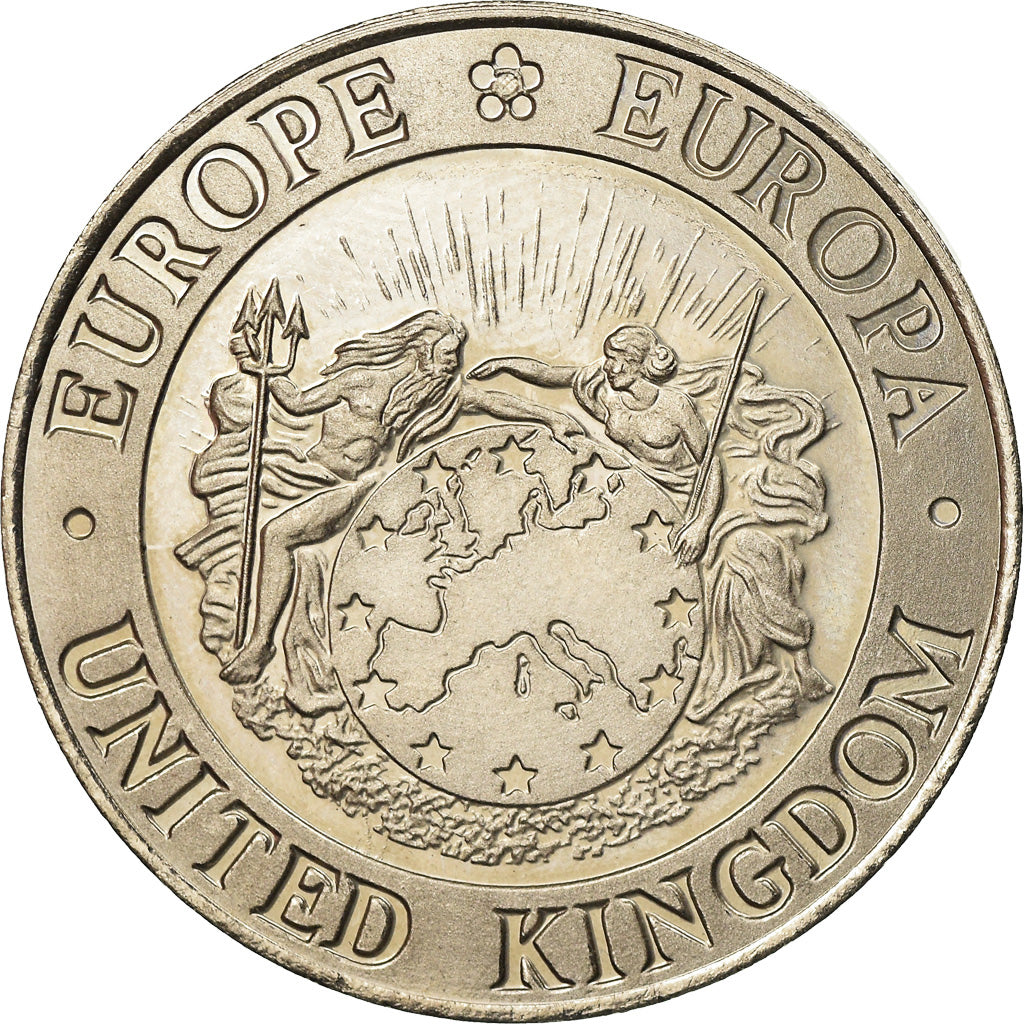 United Kingdom , Médaille, 5 Ecu, Europa, 1992, SPL, Copper-nickel