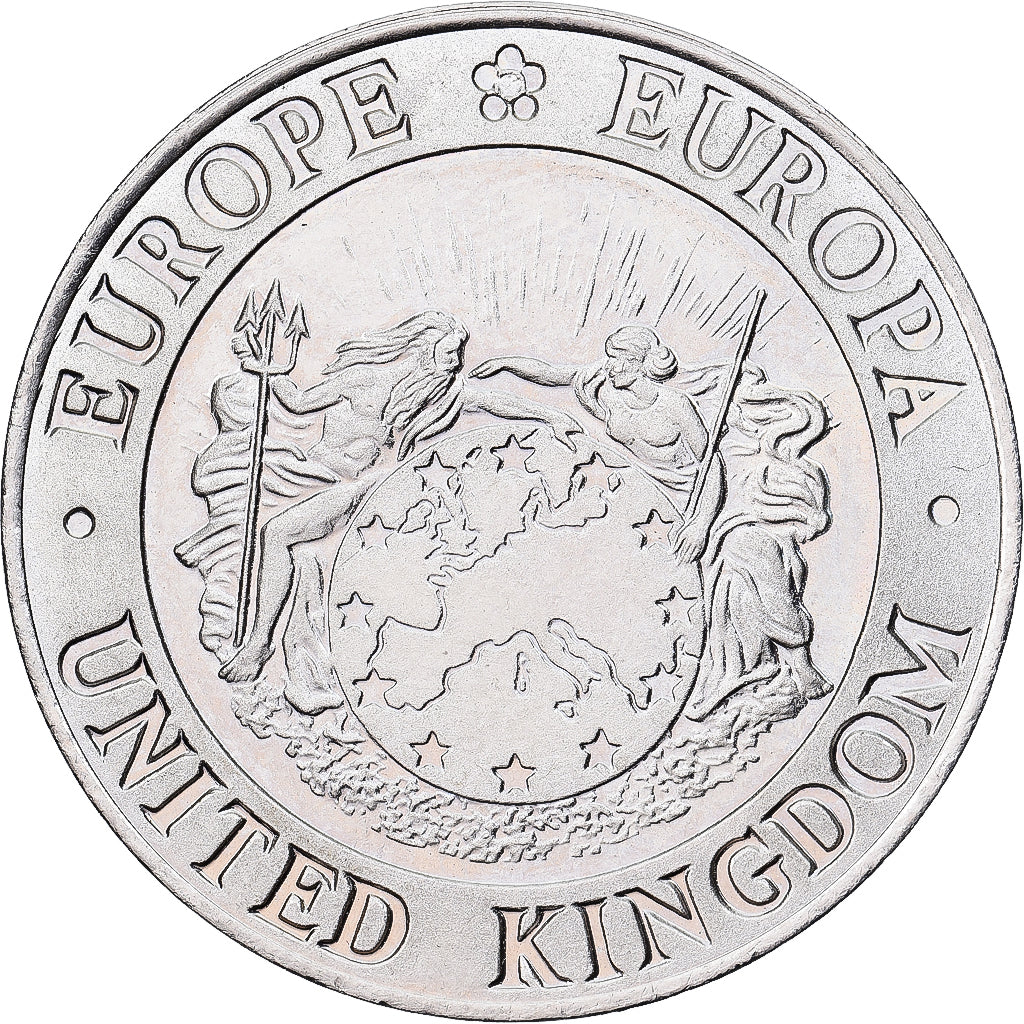 United Kingdom , Medal, 5 Ecu, Europa, 1992, MS(63), Copper-nickel