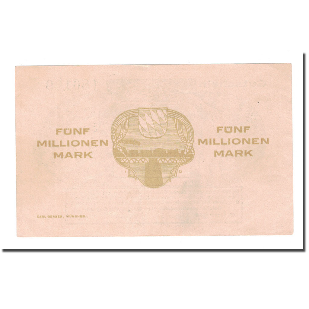 Banknote, Germany, 5 Millionen Mark, 1923, 1923-08-15, KM:S1102, AU(50-53)