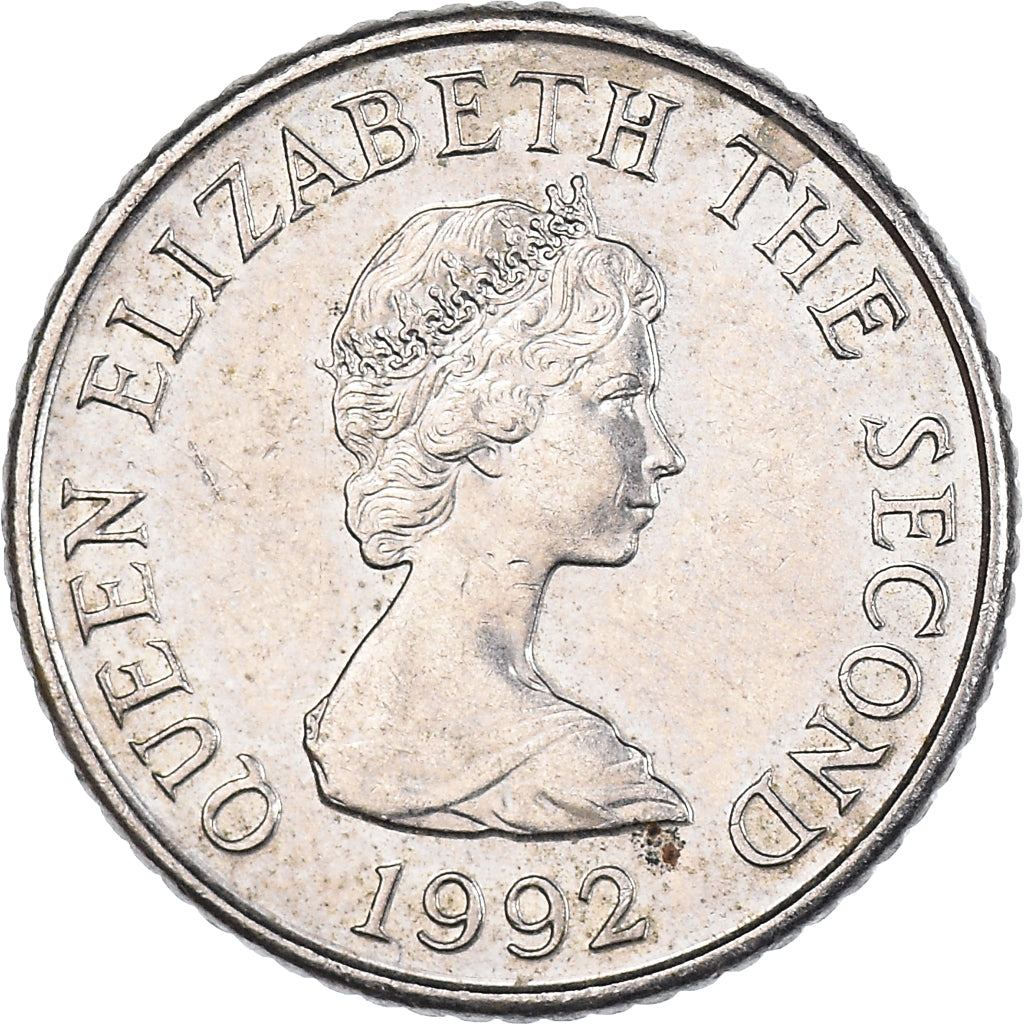 Coin, Jersey, 5 Pence, 1992