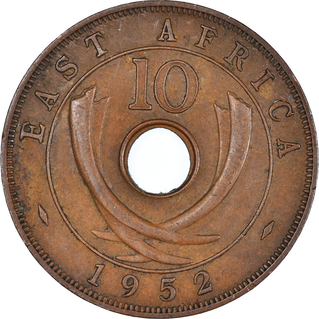 Coin, EAST AFRICA, 10 Cents, 1952