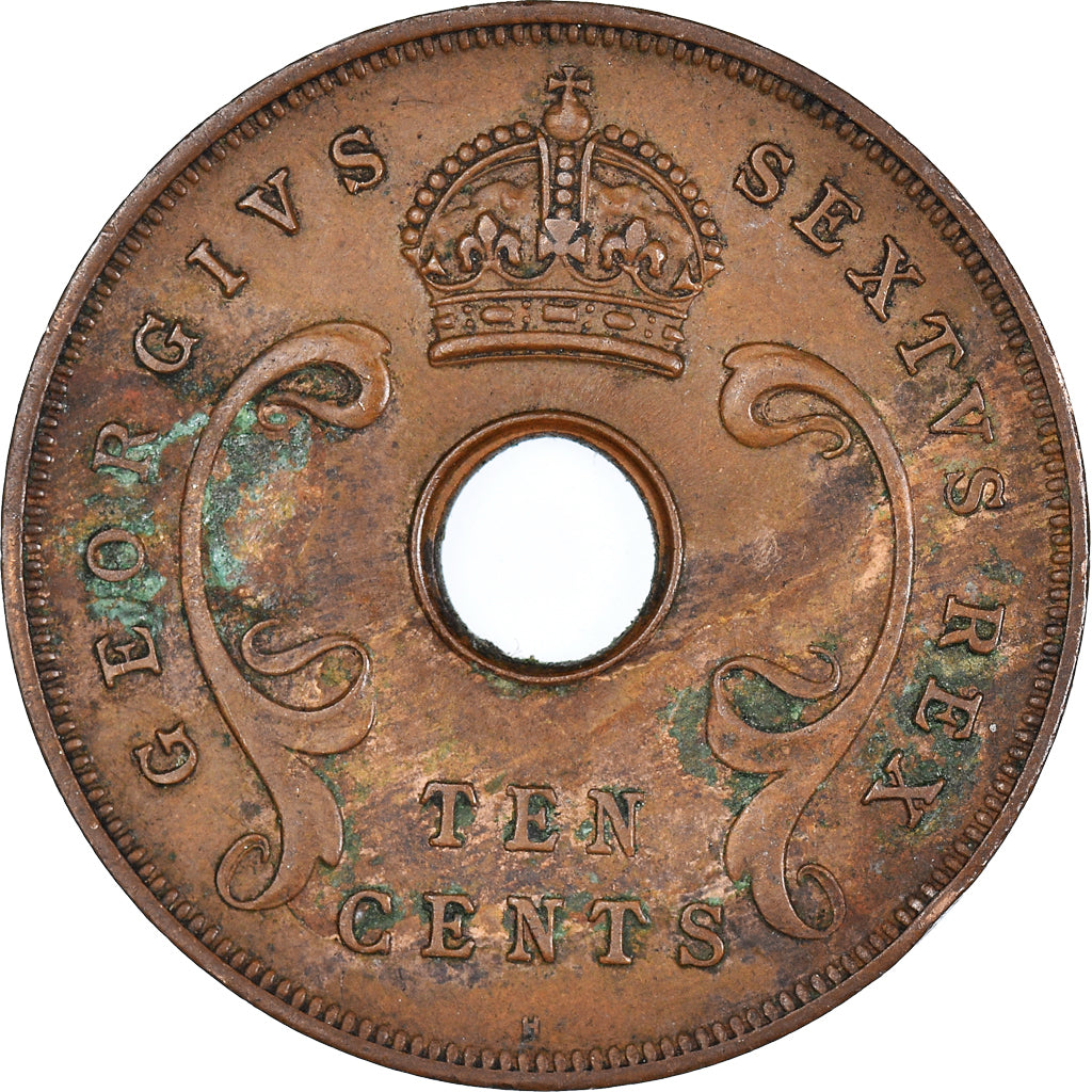Coin, EAST AFRICA, 10 Cents, 1952