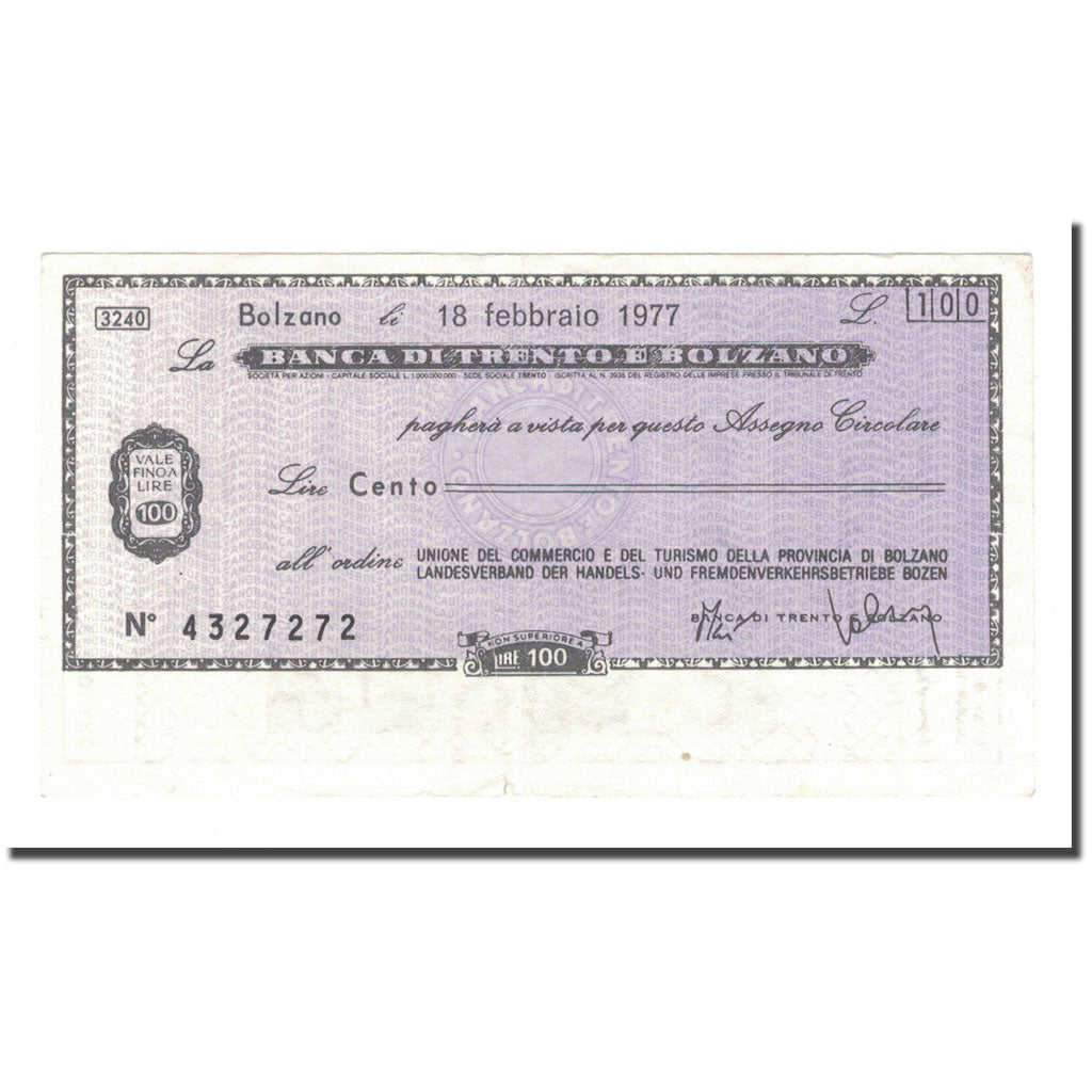 Banknot, Włochy, 100 Lire, 1977, 1977-02-18, EF(40-45)