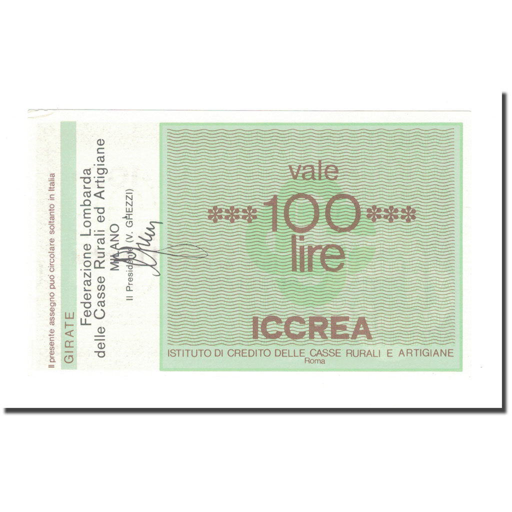 Nota, Itália, 100 Lire, 1977, 1977-01-18, UNC(64)
