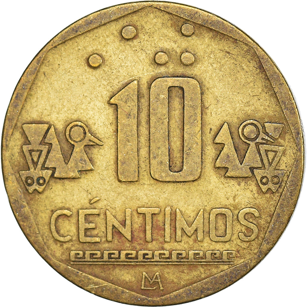 Coin, Peru, 10 Centimos, 2000