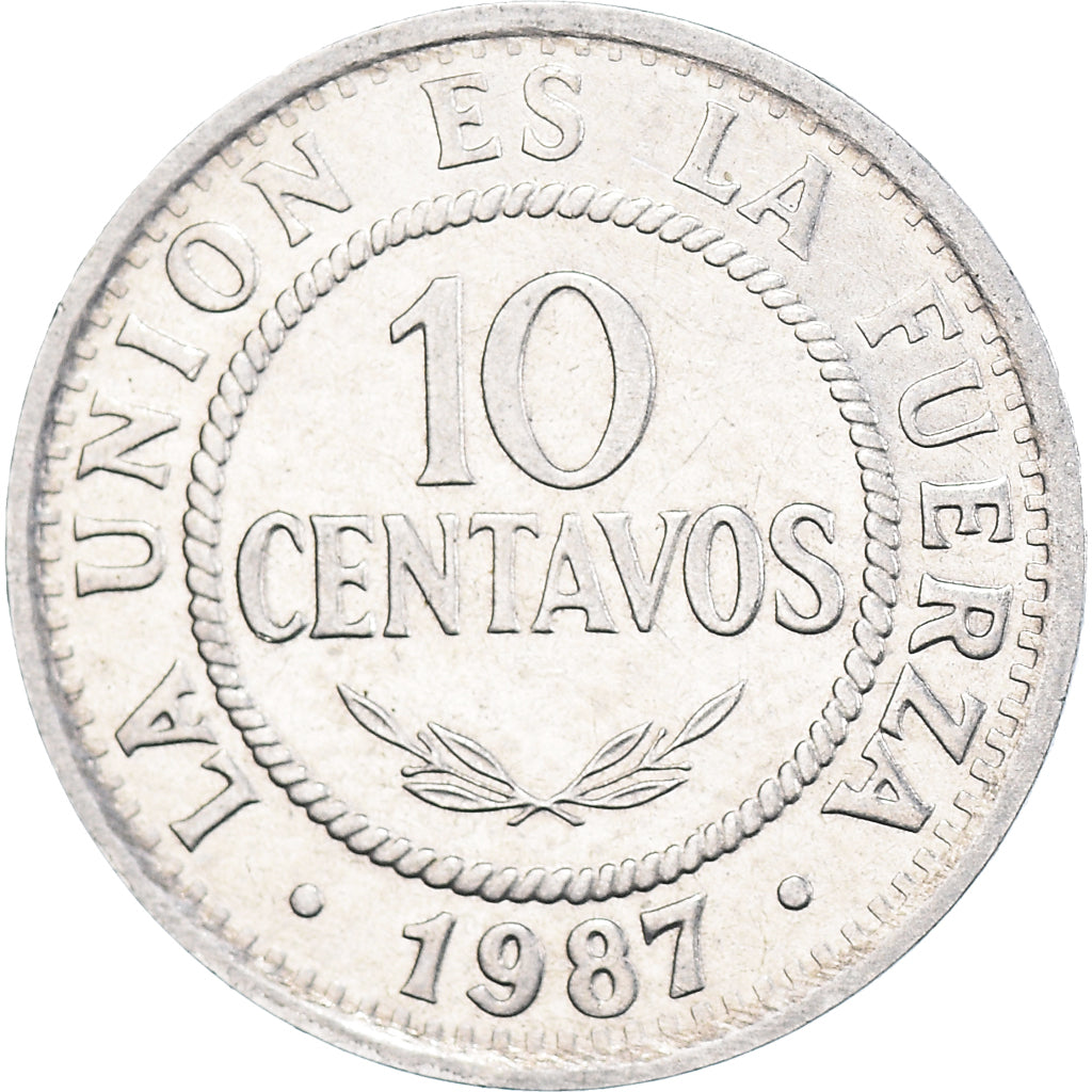 Münze, Bolivien, 10 Centavos, 1987