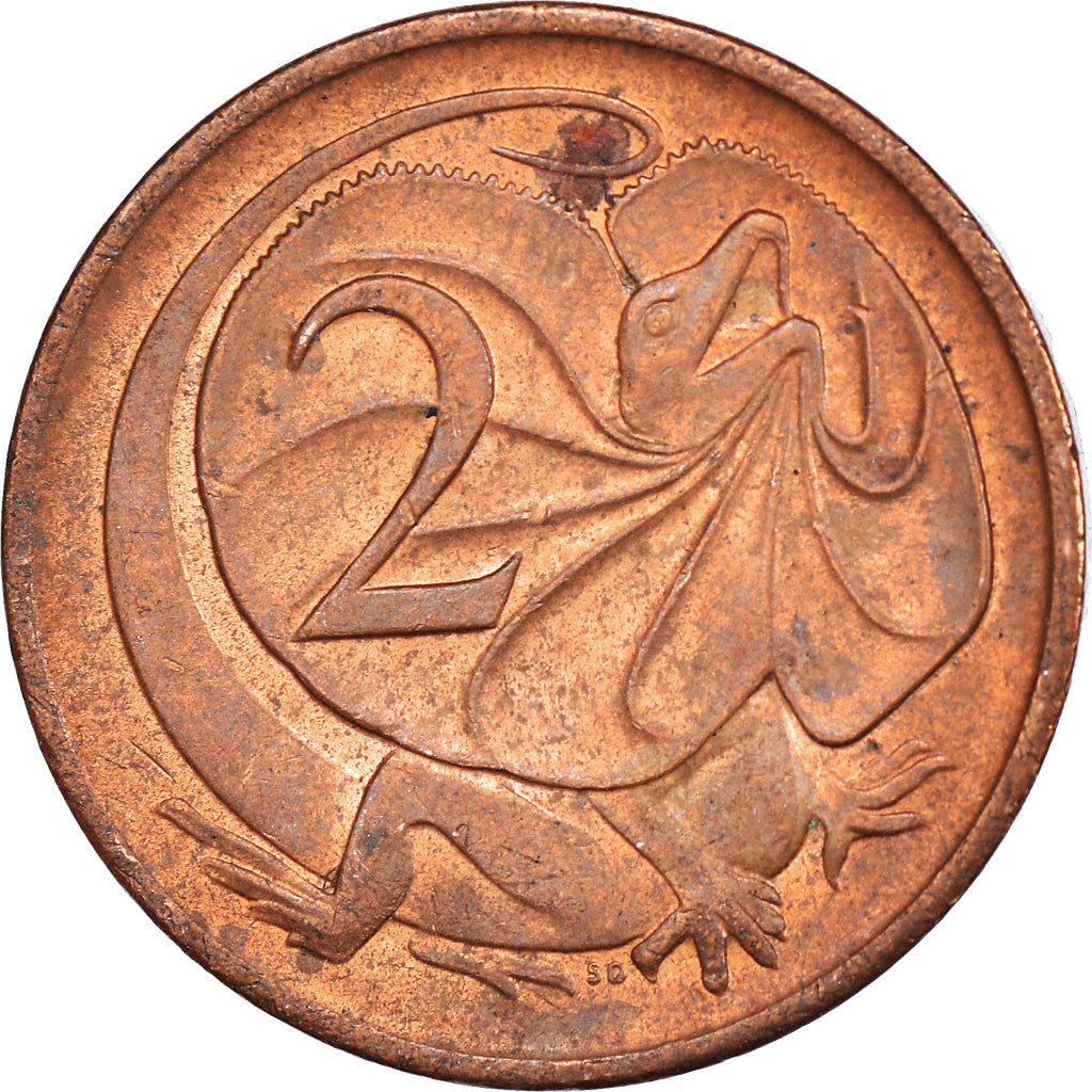 Moneda, Australia, 2 Cents, 1980