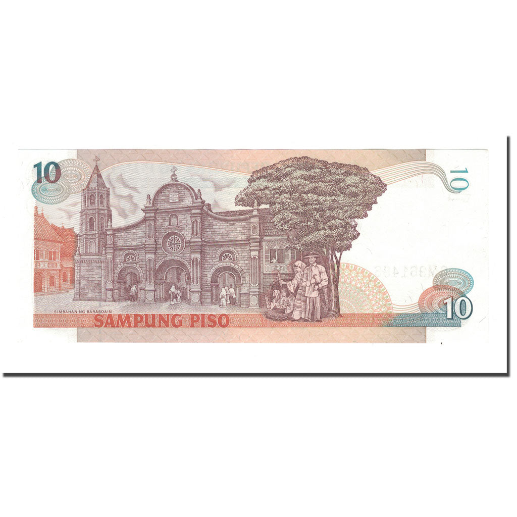 Banconote, Filippine, 10 Piso, KM:169b, SPL