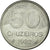 Moneda, Brasil, 50 Cruzeiros, 1982, MBC+, Acero inoxidable, KM:594.1