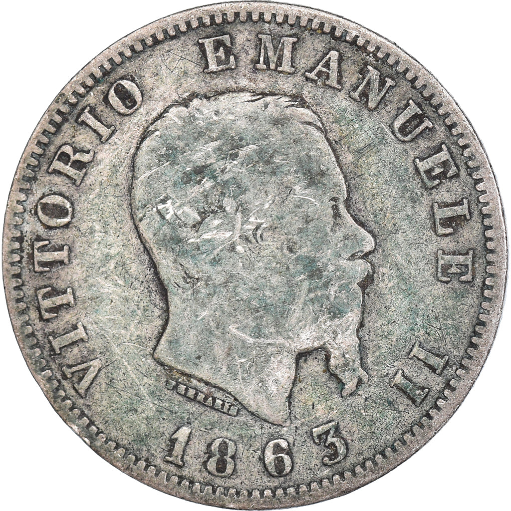 Coin, Italy, Lira, 1863