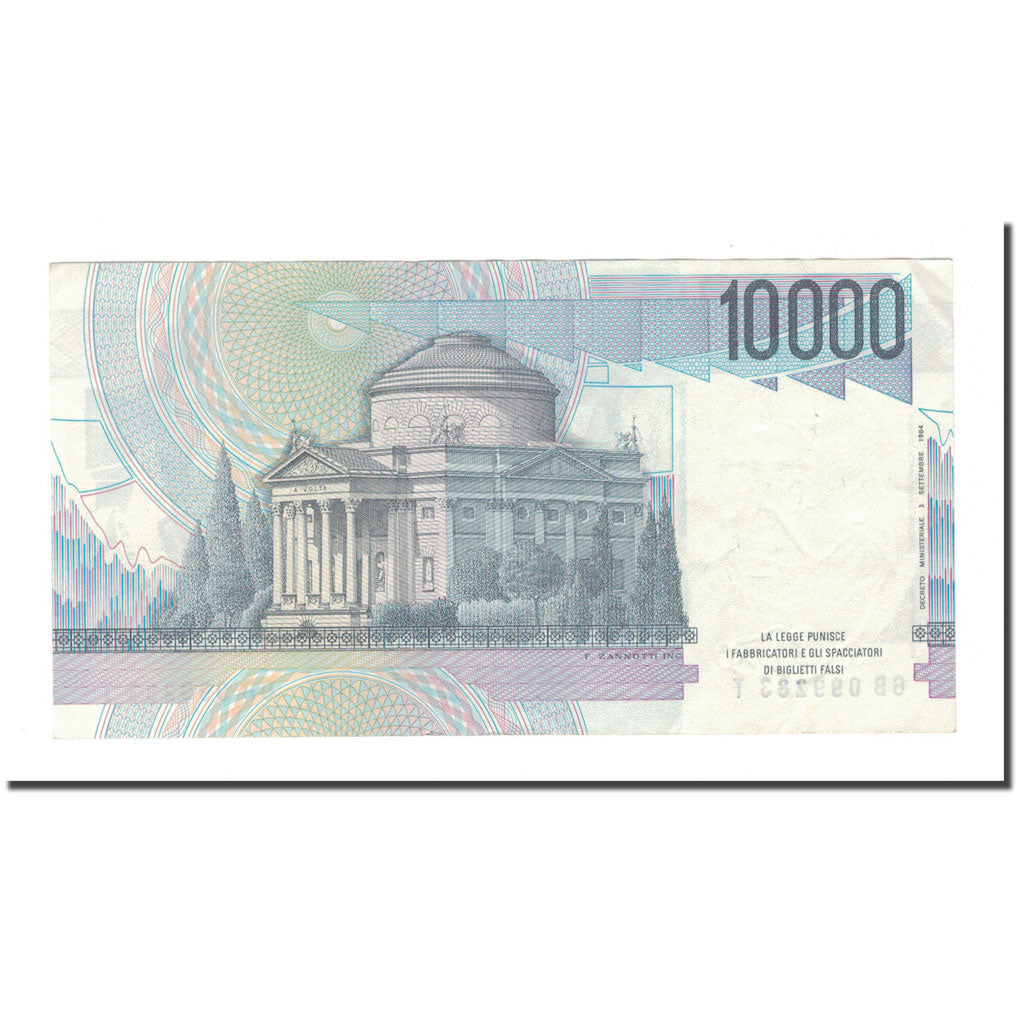 Banknot, Włochy, 10,000 Lire, 1984, 1984-09-03, KM:112a, AU(50-53)