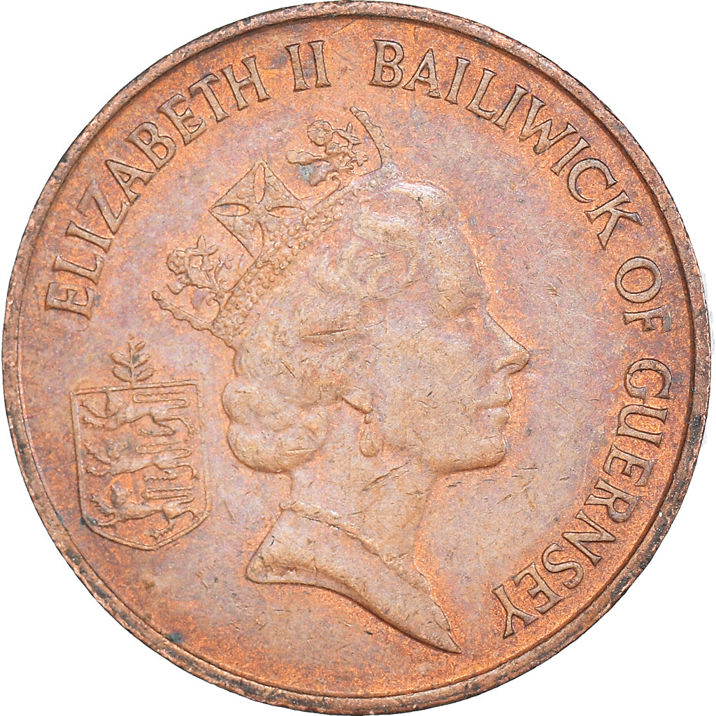 Coin, Guernsey, Penny, 1986