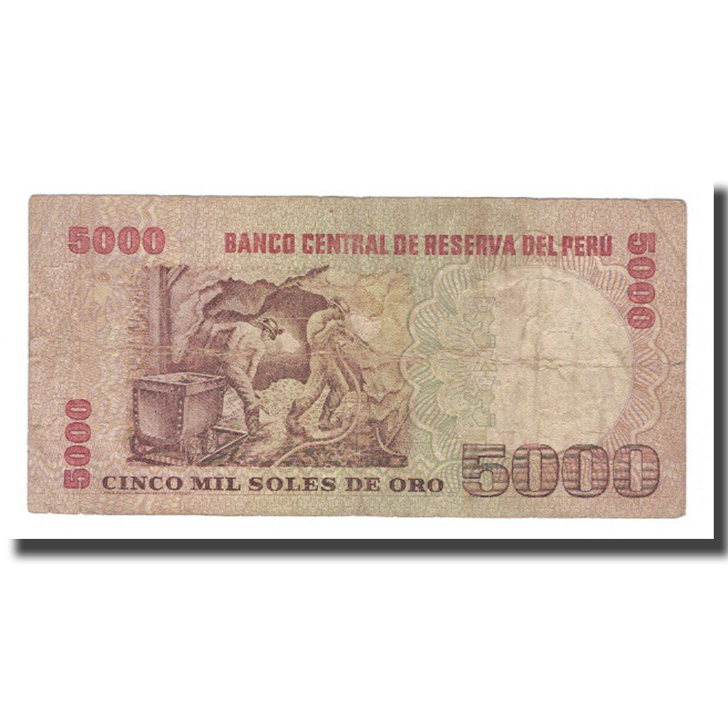 Biljet, Peru, 5000 Soles De Oro, 1981, 1981-11-05, KM:123, TB