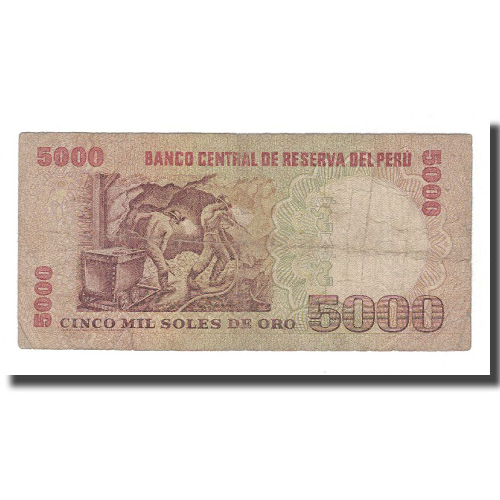 Banknote, Peru, 5000 Soles De Oro, 1981, 1981-11-05, KM:123, VF(20-25)