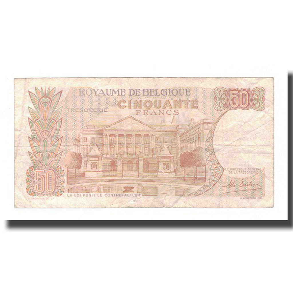 Billete, 50 Francs, 1966, Bélgica, 1966-05-16, KM:139, BC