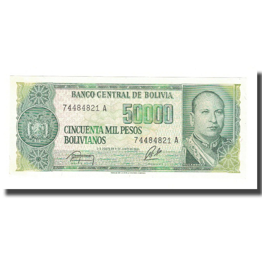 Billet, Bolivie, 50,000 Pesos Bolivianos, 1984, 1984-06-05, KM:170a, SPL+