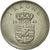 Moneda, Dinamarca, Frederik IX, Krone, 1963, MBC, Cobre - níquel, KM:851.1