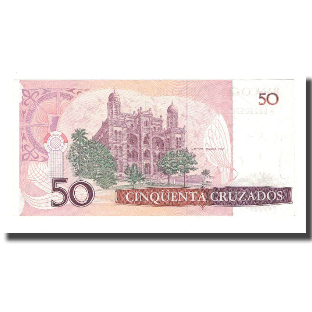 Banknote, Brazil, 50 Cruzados, KM:210a, AU(55-58)
