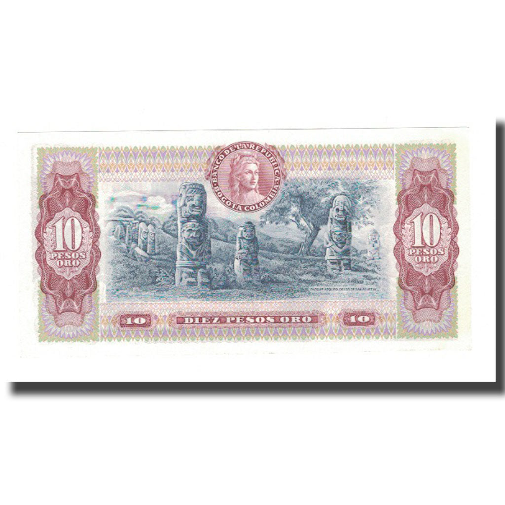 Billet, Colombie, 10 Pesos Oro, 1980, 1980-08-07, KM:407h, SPL