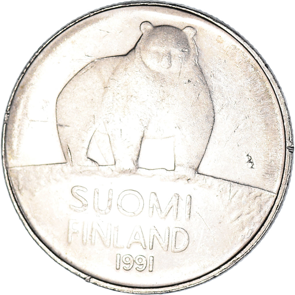 Monnaie, Finlande, 50 Penniä, 1991