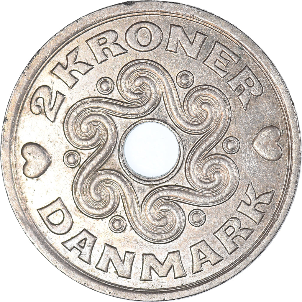 Coin, Denmark, 2 Kroner, 1999