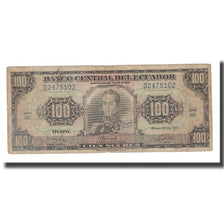 Nota, Equador, 100 Sucres, 1971, 1971-05-20, KM:118a, F(12-15)