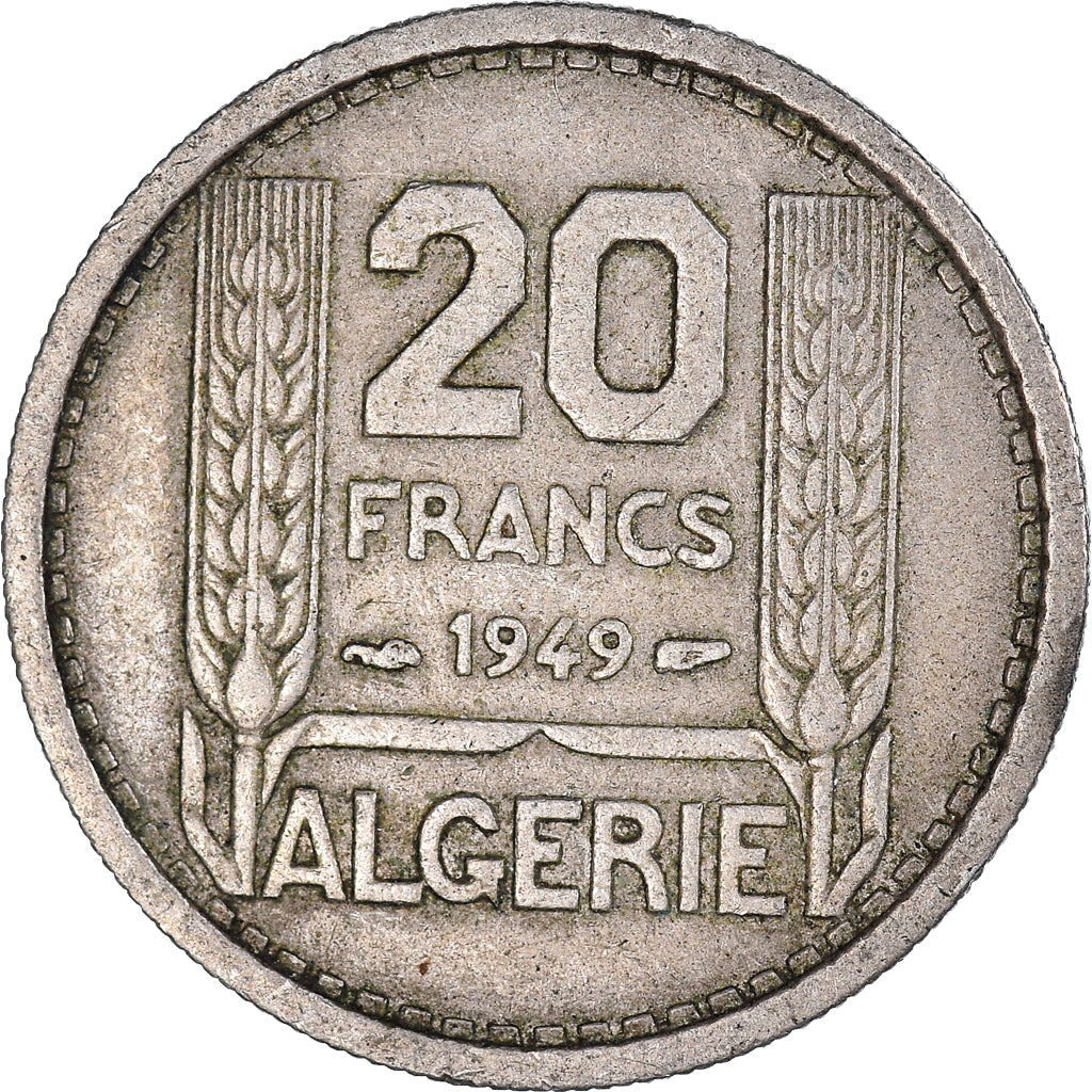 Moeda, França, 20 Francs, 1949
