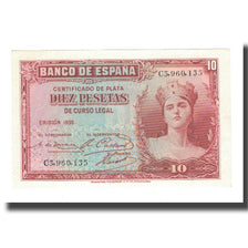 Banknote, Spain, 10 Pesetas, 1935, KM:86a, UNC(64)