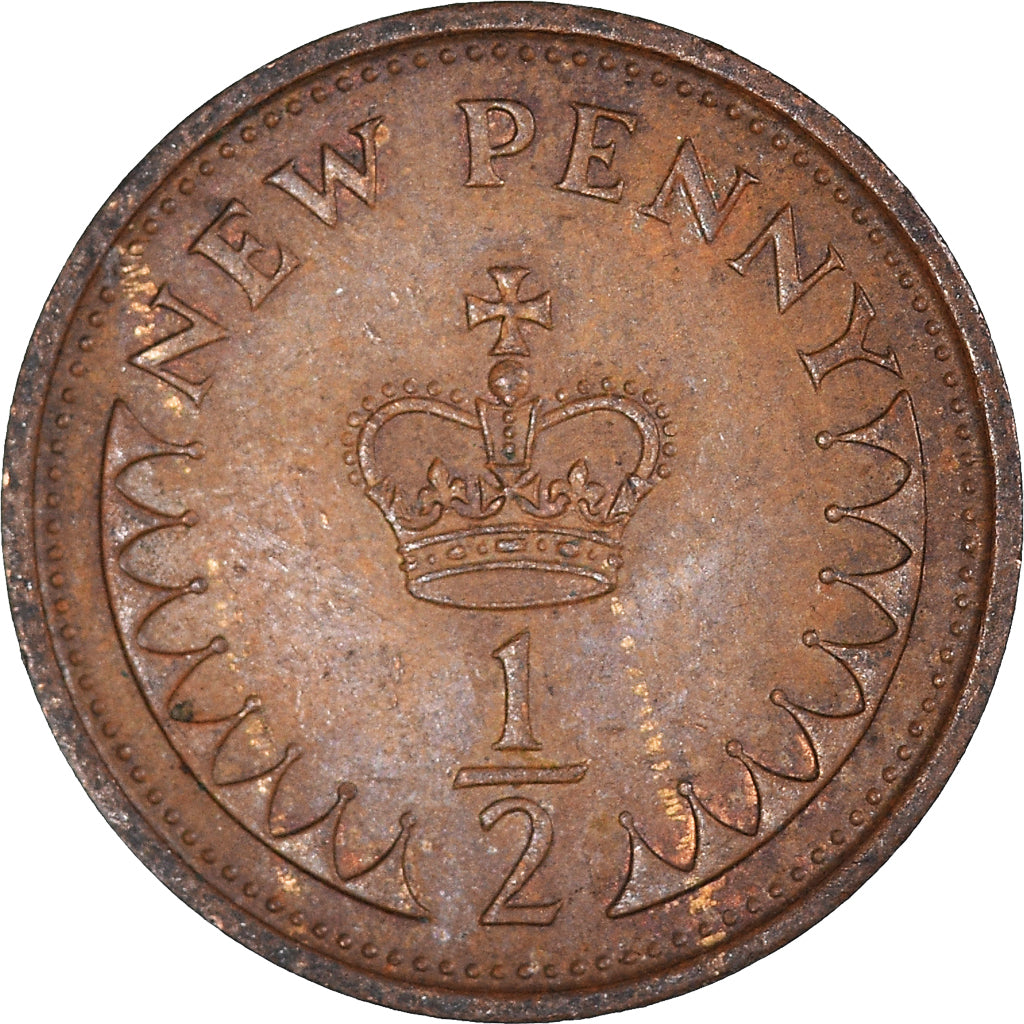 Moneta, Gran Bretagna, 1/2 New Penny, 1978