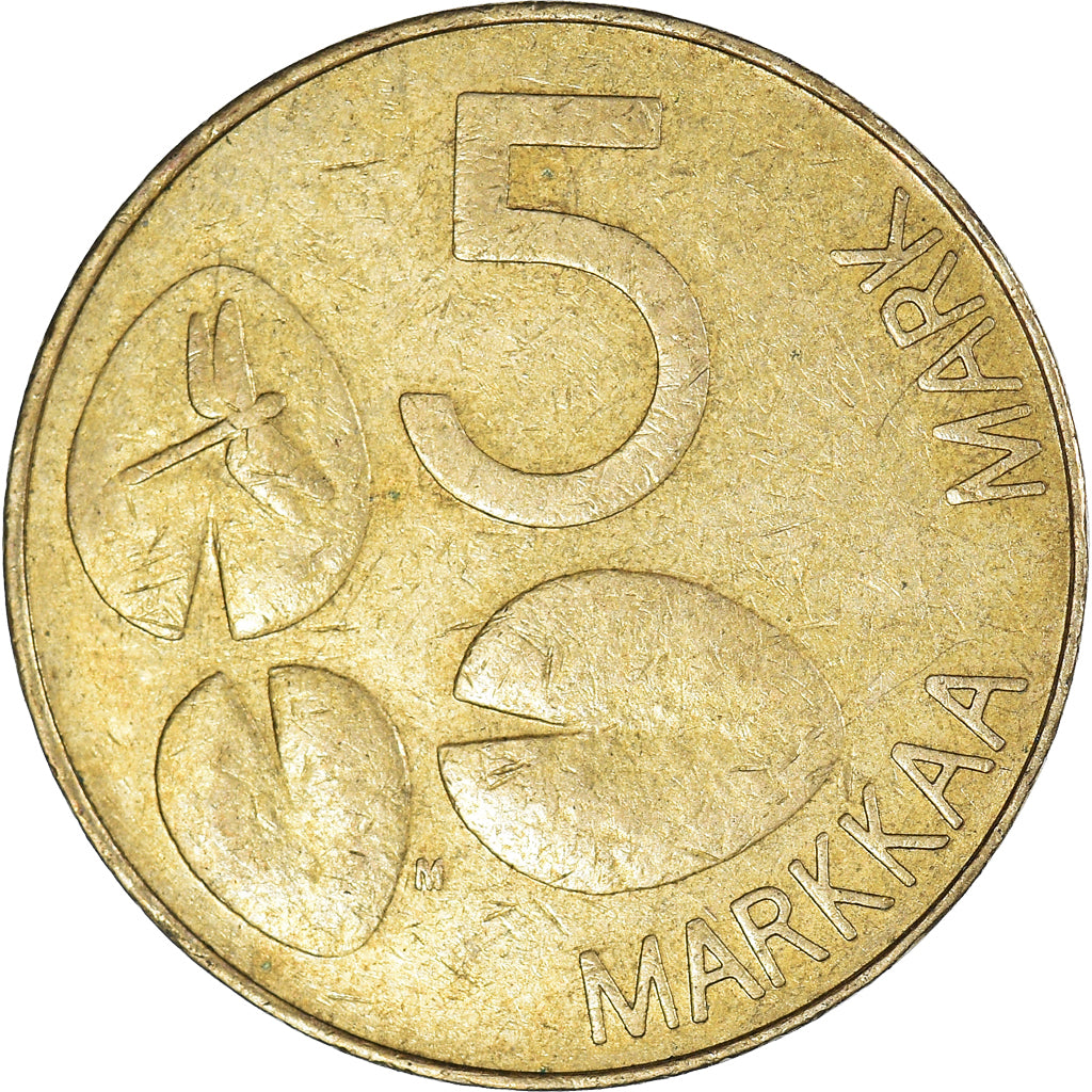 Monnaie, Finlande, 5 Markkaa, 1993