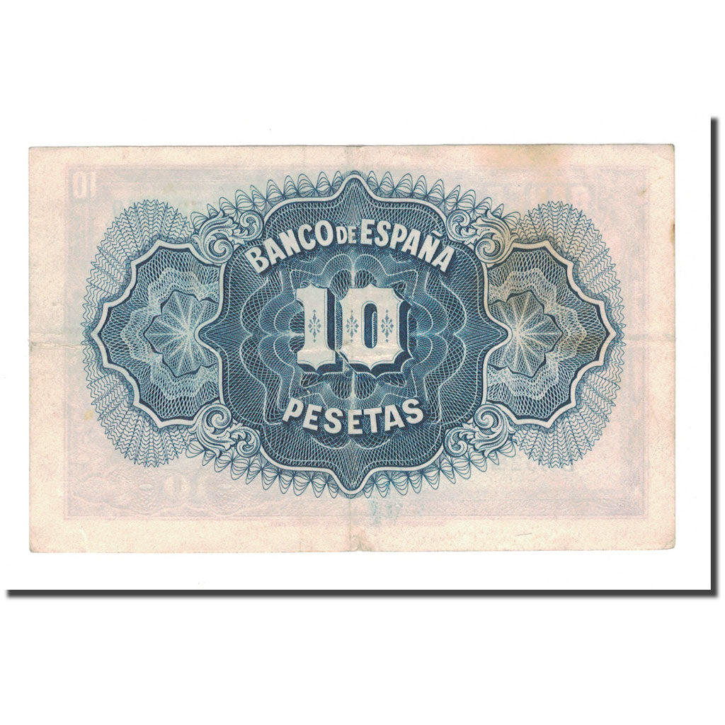Banknote, Spain, 10 Pesetas, 1935, KM:86a, VF(30-35)