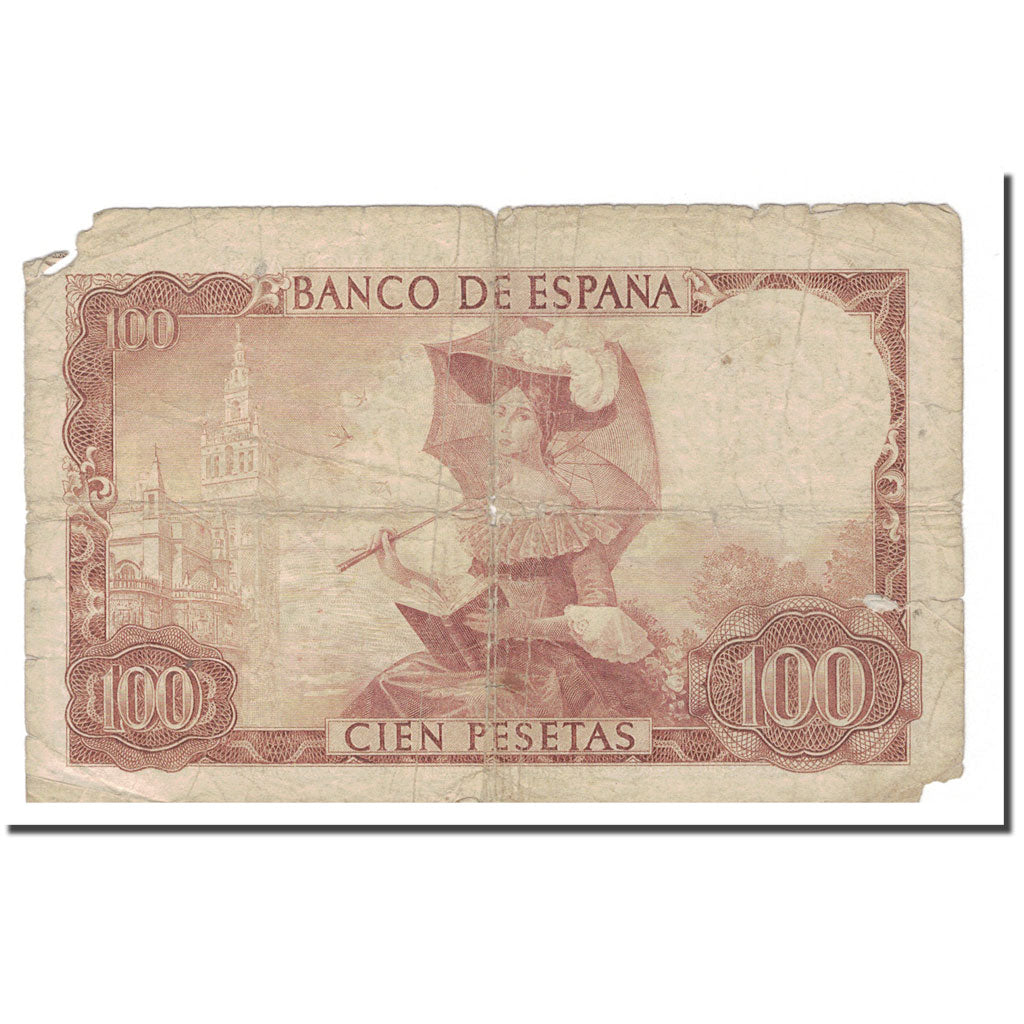 Billet, Espagne, 100 Pesetas, 1965, 1965-11-19, KM:150, B